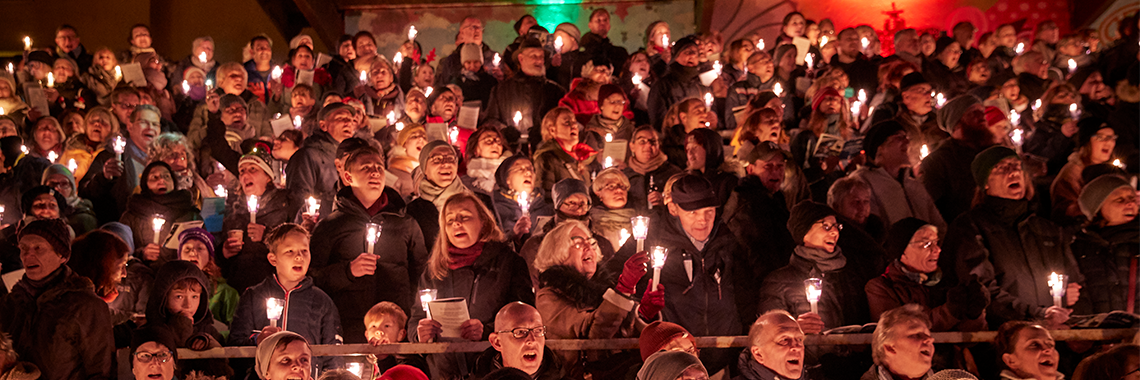 Adventssingen im Rollsportstadion